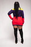 Poetic Justice Color Block Dress