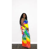 Tie Dye Festival Maxi Dress