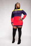 Poetic Justice Color Block Dress