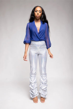 Bella Stacked Metallic Pant