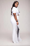 Akachi Luv Distressed Flare Plus Size Pant